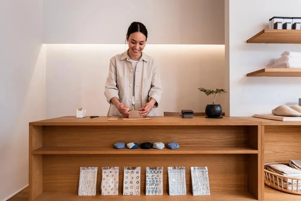 Nalata Nalata store interior, New York, photographed by Nabeel Pervaiz.